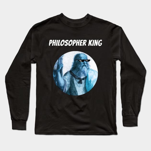 Philosopher King Long Sleeve T-Shirt by Roaming Millennial